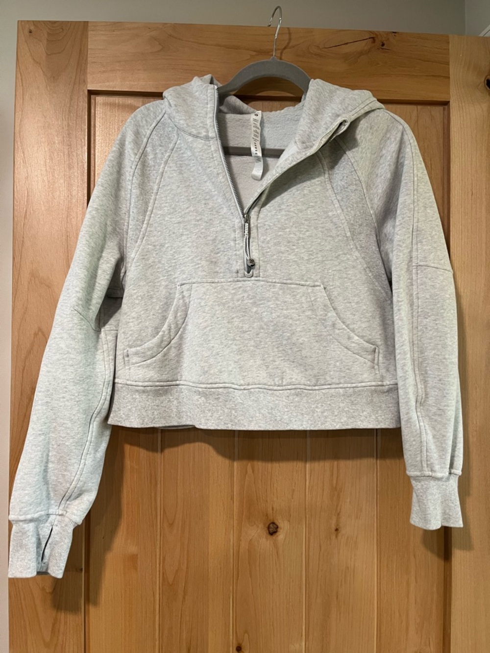 Lululemon Scuba Overaized Half-Zip Hoodie - Light Gray
